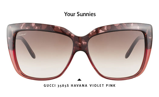 Gucci GG3585S WW5 S2 Havana Violet Pink 58