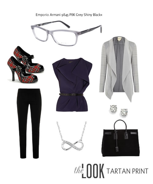 Tartan Shoes with Emporio Armani Glasses